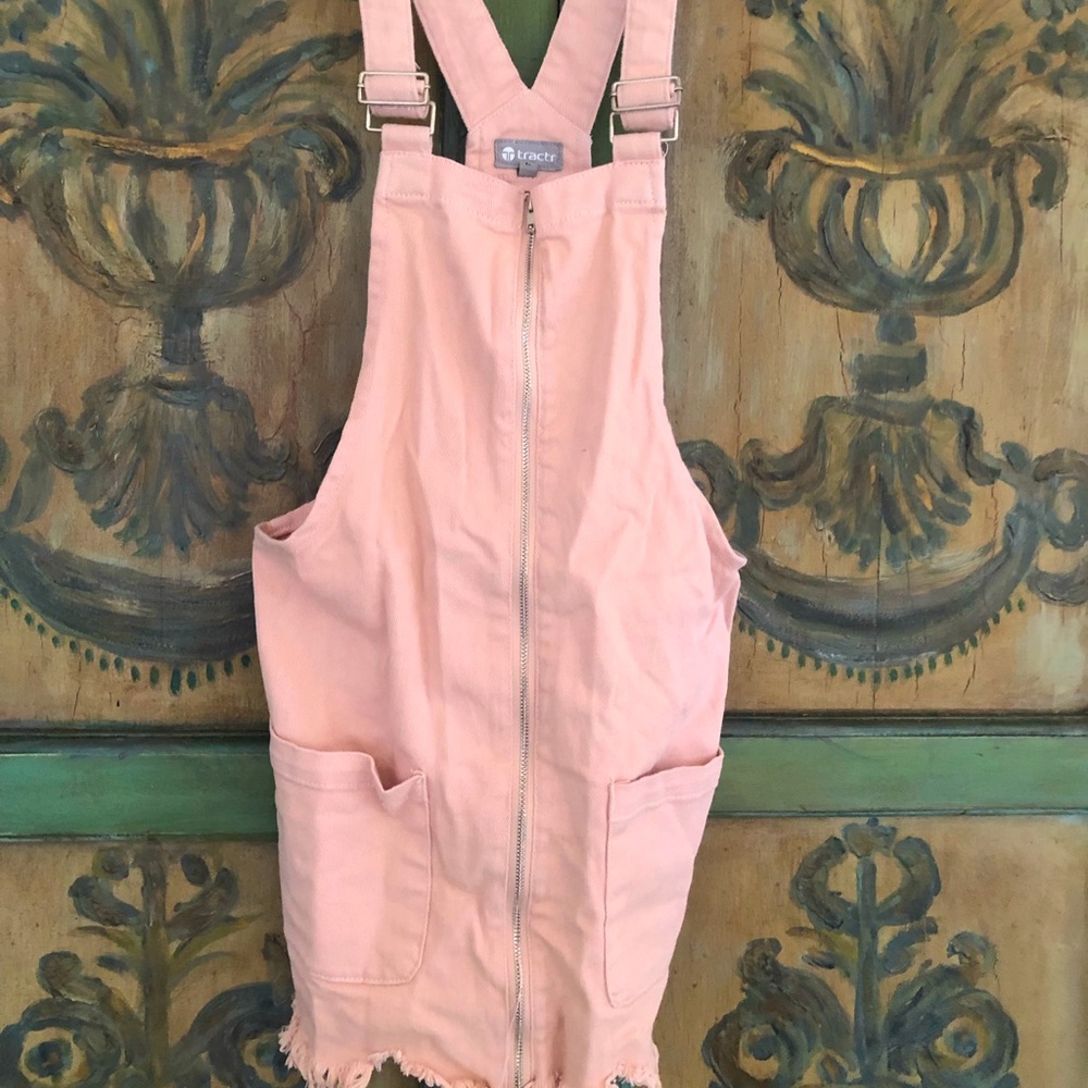 Tractr overalls mini dress
